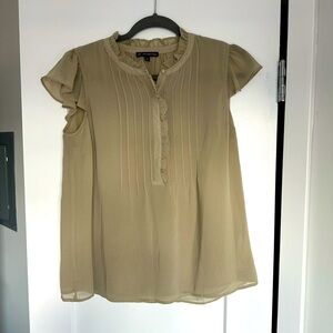 Adrianna Papell Light Green Shell Tank